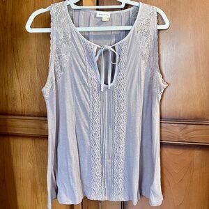 Anthropologie Meadow Rue Lacy Sleeveless Top